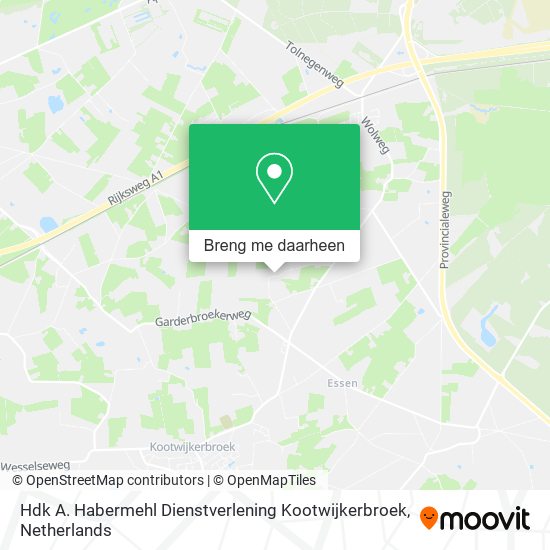 Hdk A. Habermehl Dienstverlening Kootwijkerbroek kaart