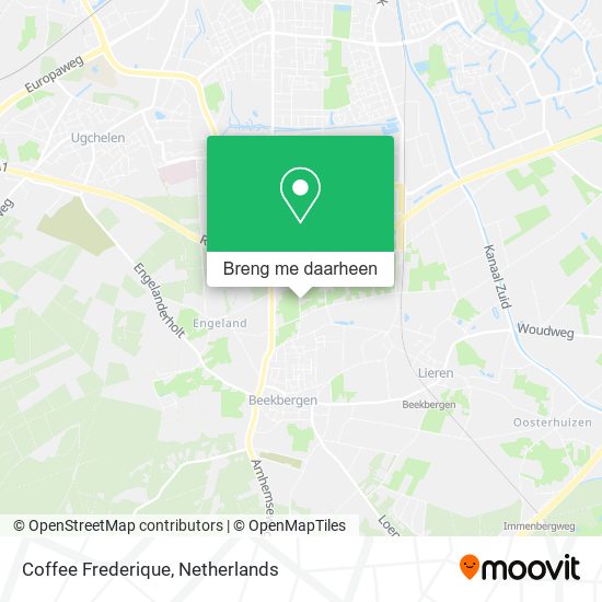 Coffee Frederique kaart