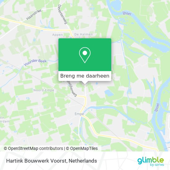 Hartink Bouwwerk Voorst kaart