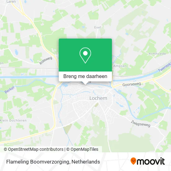 Flameling Boomverzorging kaart