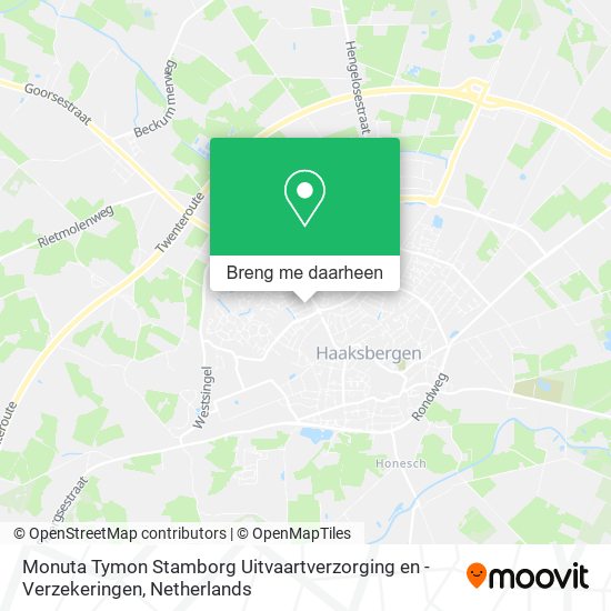 Monuta Tymon Stamborg Uitvaartverzorging en -Verzekeringen kaart