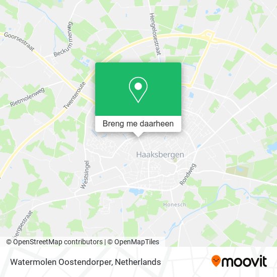 Watermolen Oostendorper kaart