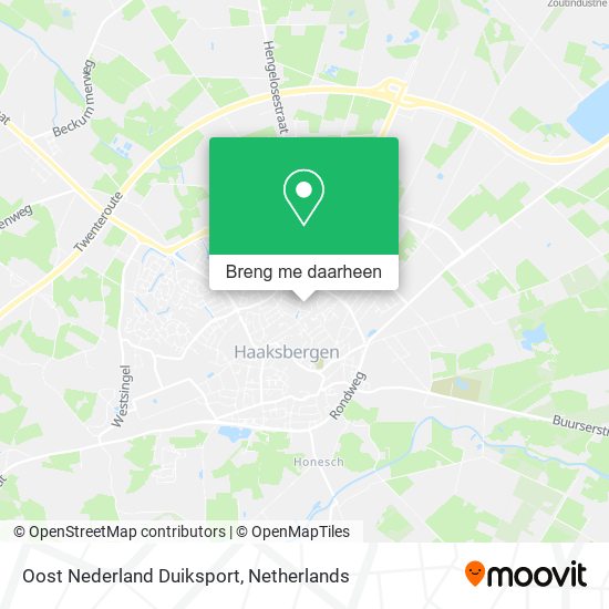 Oost Nederland Duiksport kaart