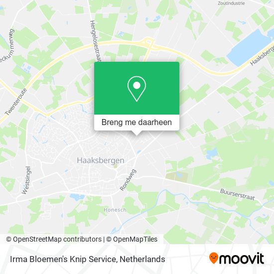 Irma Bloemen's Knip Service kaart