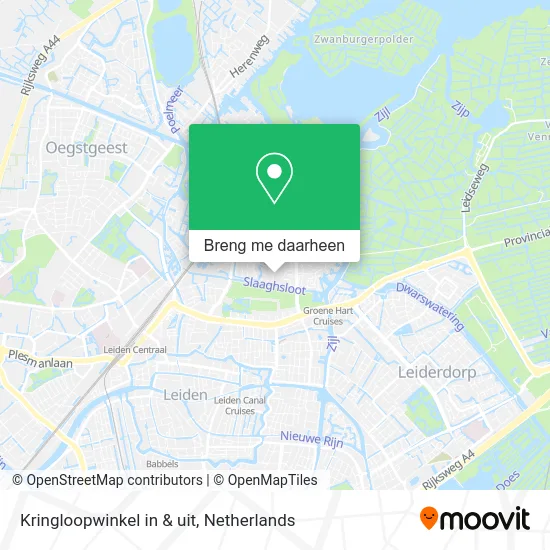 Kringloopwinkel in & uit kaart