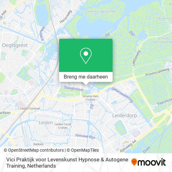 Vici Praktijk voor Levenskunst Hypnose & Autogene Training kaart