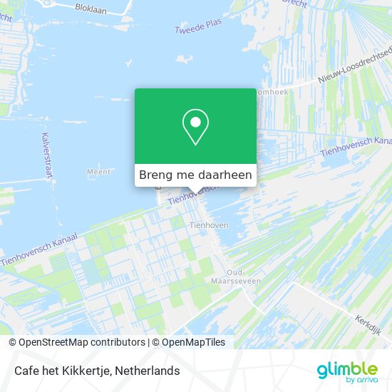 Cafe het Kikkertje kaart