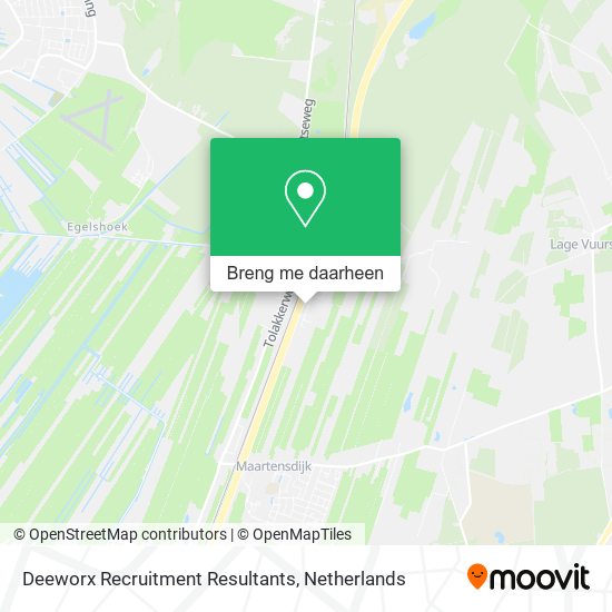 Deeworx Recruitment Resultants kaart