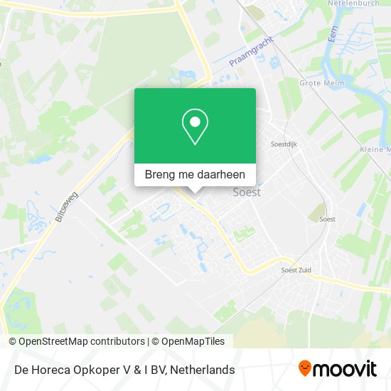 De Horeca Opkoper V & I BV kaart