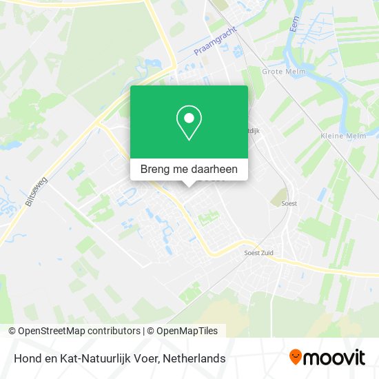 Hond en Kat-Natuurlijk Voer kaart