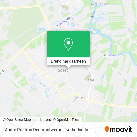 André Postma Decorontwerper kaart