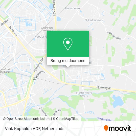 Vink Kapsalon VOF kaart