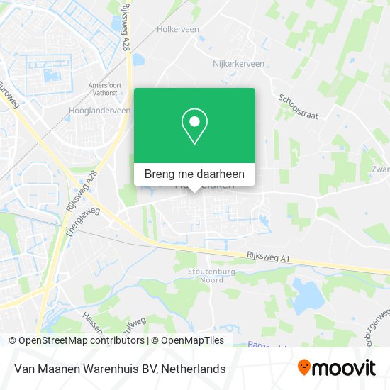 Van Maanen Warenhuis BV kaart