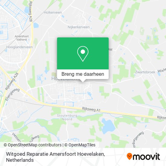 Witgoed Reparatie Amersfoort Hoevelaken kaart