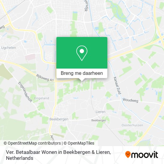 Ver. Betaalbaar Wonen in Beekbergen & Lieren kaart