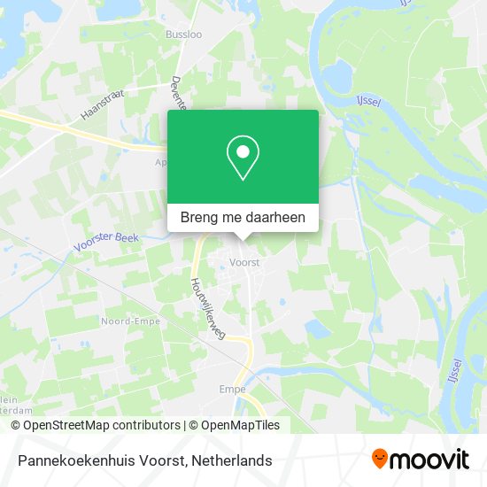 Pannekoekenhuis Voorst kaart