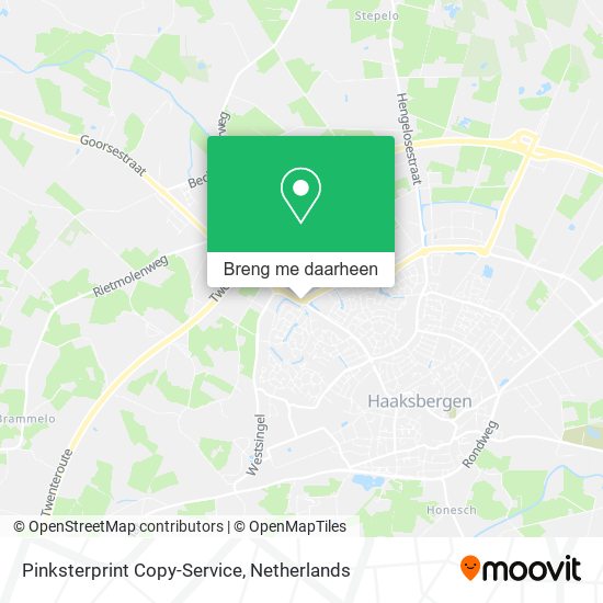 Pinksterprint Copy-Service kaart