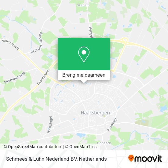 Schmees & Lühn Nederland BV kaart