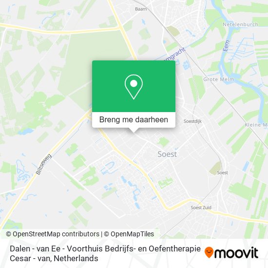 Dalen - van Ee - Voorthuis Bedrijfs- en Oefentherapie Cesar - van kaart