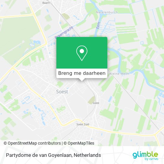 Partydome de van Goyenlaan kaart