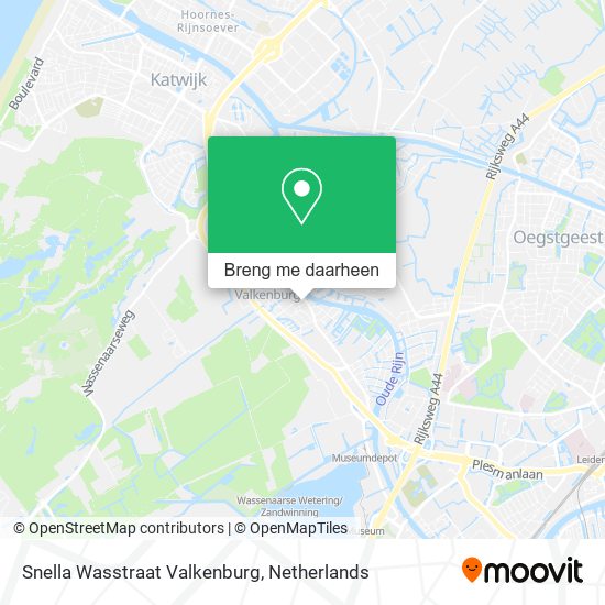 Snella Wasstraat Valkenburg kaart