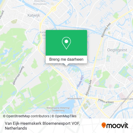 Van Eijk-Heemskerk Bloemenexport VOF kaart