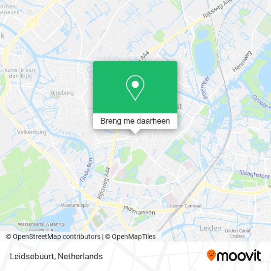 Leidsebuurt kaart