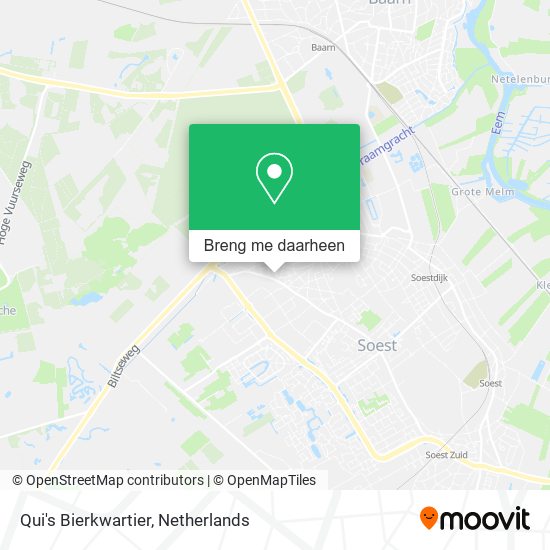 Qui's Bierkwartier kaart