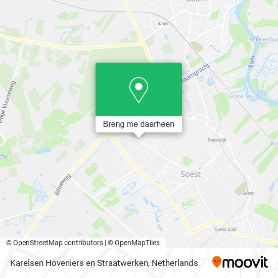 Karelsen Hoveniers en Straatwerken kaart