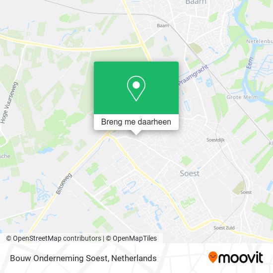 Bouw Onderneming Soest kaart