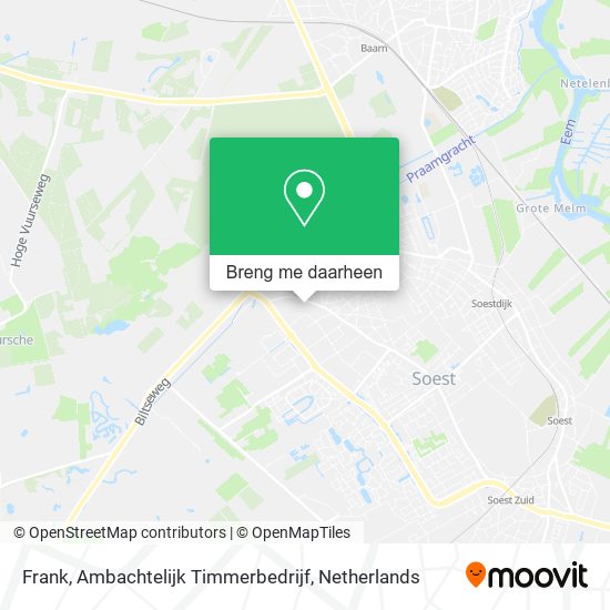 Frank, Ambachtelijk Timmerbedrijf kaart