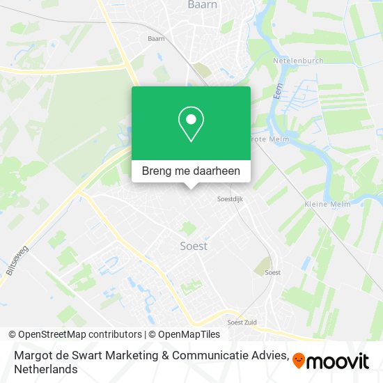 Margot de Swart Marketing & Communicatie Advies kaart