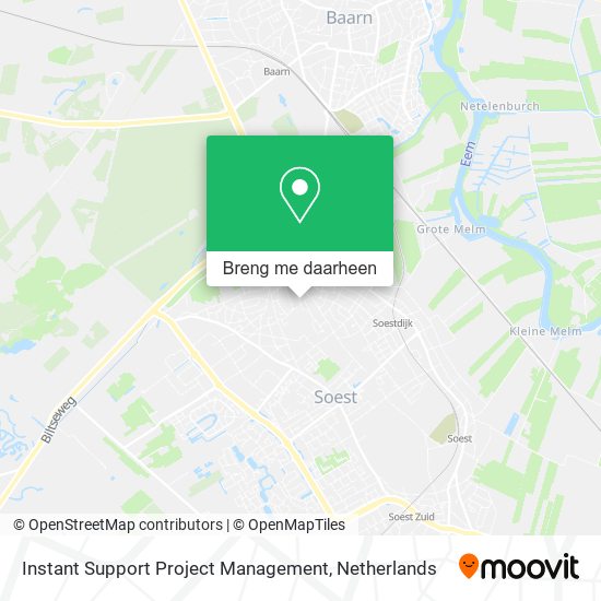 Instant Support Project Management kaart