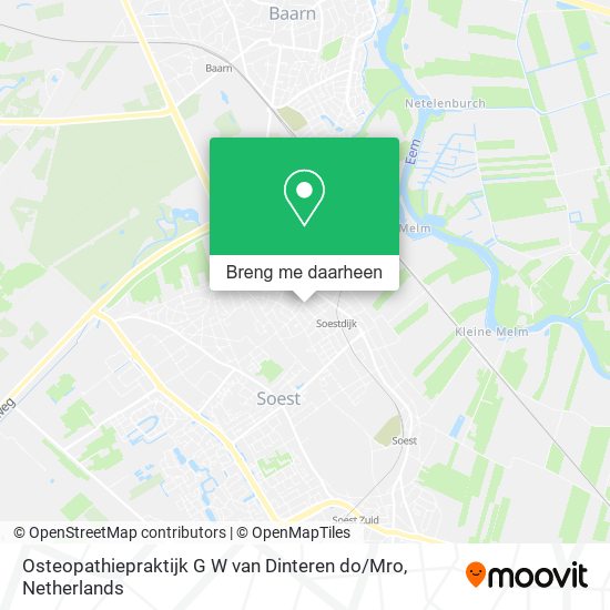 Osteopathiepraktijk G W van Dinteren do / Mro kaart