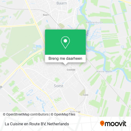 La Cuisine en Route BV kaart