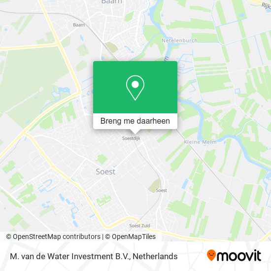 M. van de Water Investment B.V. kaart