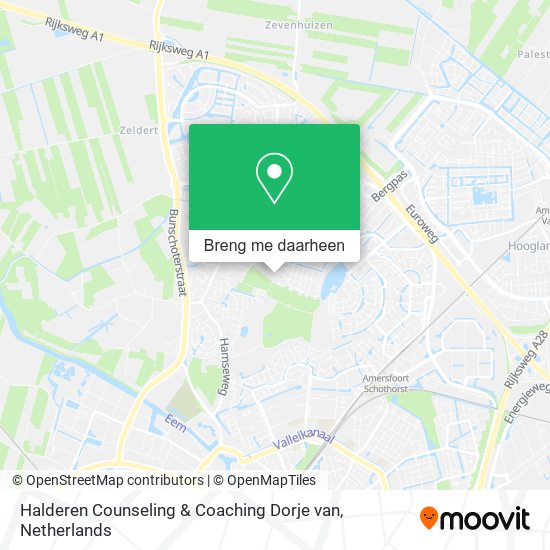 Halderen Counseling & Coaching Dorje van kaart