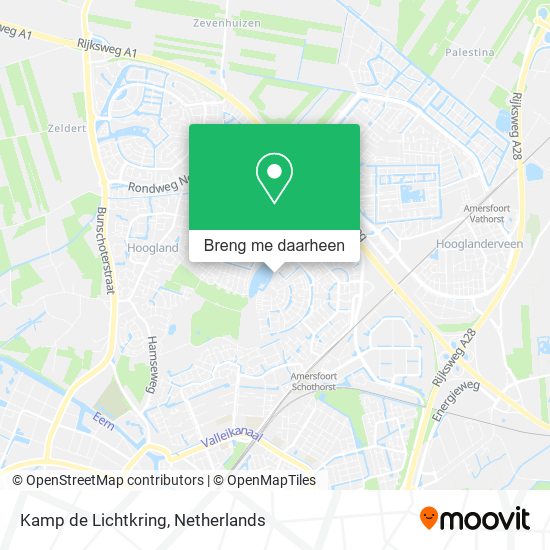 Kamp de Lichtkring kaart