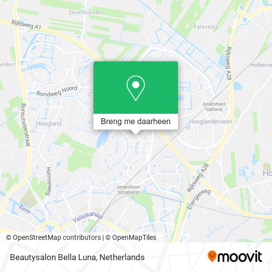 Beautysalon Bella Luna kaart
