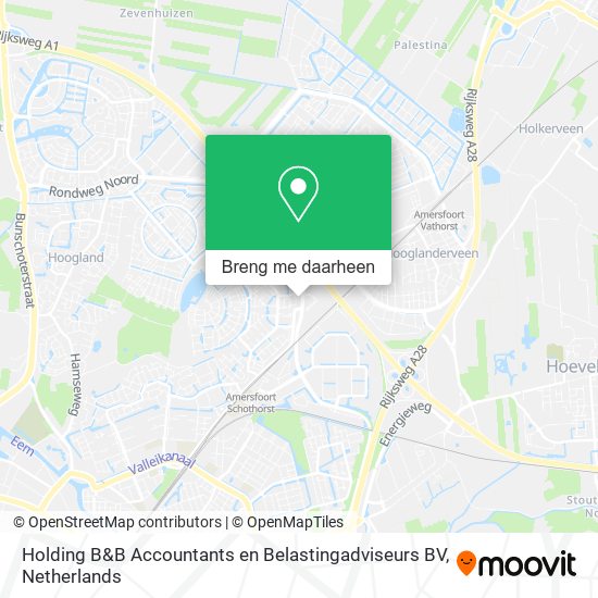 Holding B&B Accountants en Belastingadviseurs BV kaart