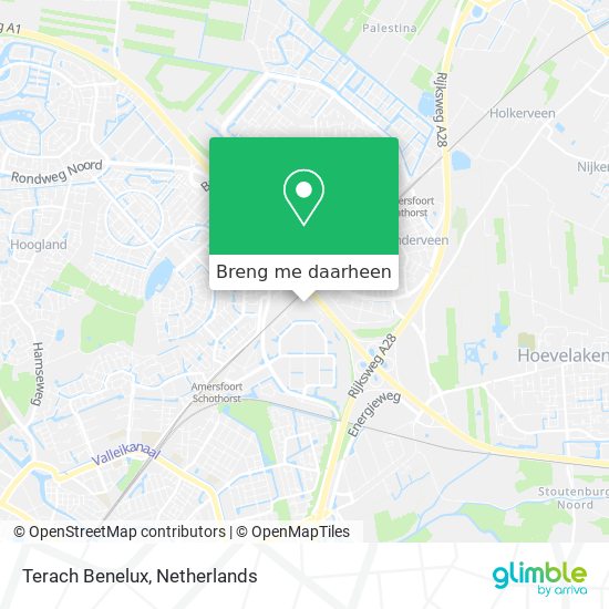 Terach Benelux kaart