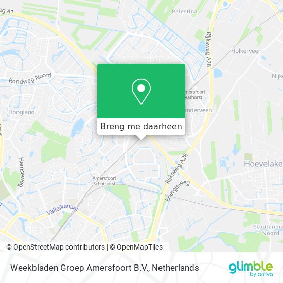 Weekbladen Groep Amersfoort B.V. kaart