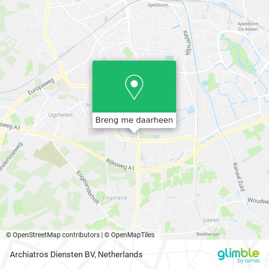 Archiatros Diensten BV kaart