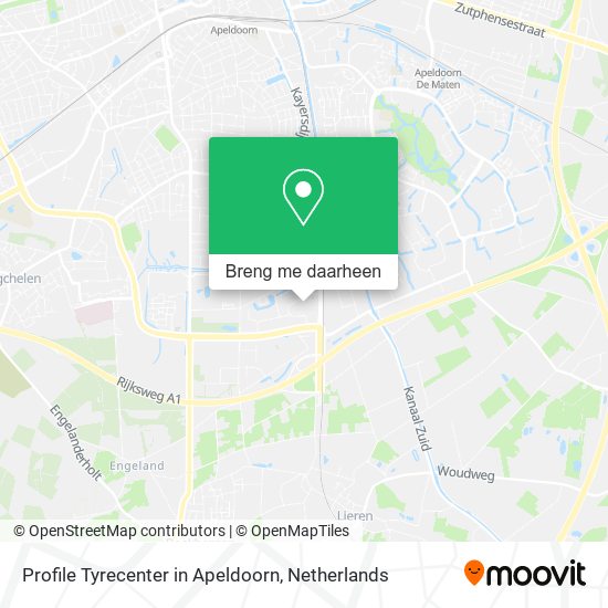 Profile Tyrecenter in Apeldoorn kaart