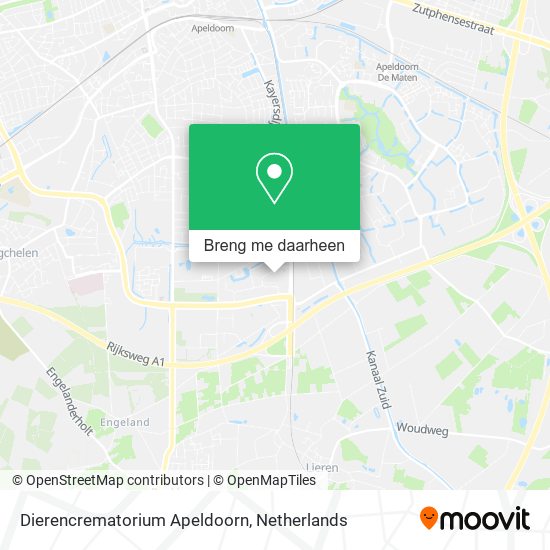 Dierencrematorium Apeldoorn kaart