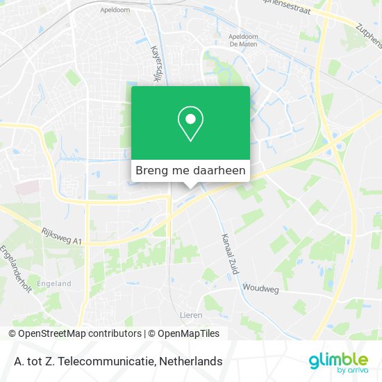 A. tot Z. Telecommunicatie kaart