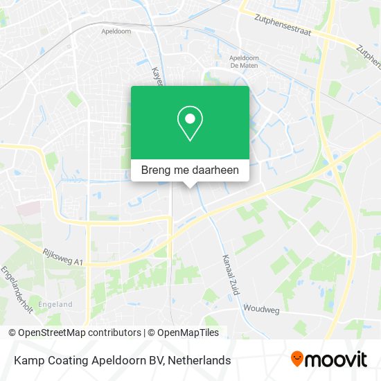Kamp Coating Apeldoorn BV kaart