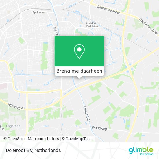 De Groot BV kaart