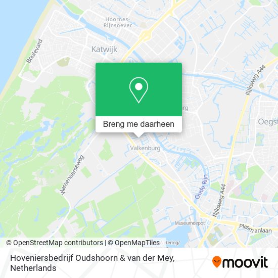 Hoveniersbedrijf Oudshoorn & van der Mey kaart