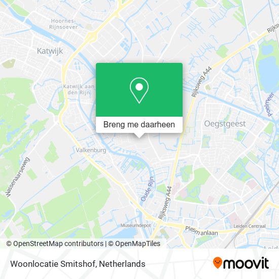 Woonlocatie Smitshof kaart